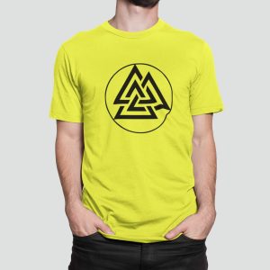 T-Shirt με Εκτύπωση , Valhala Walknut (10025) - Lemon (302)