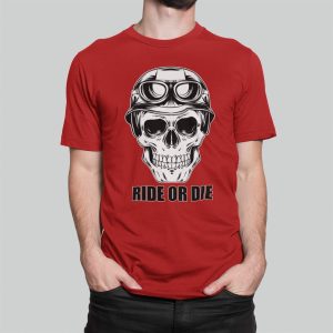 T-Shirt print , Ride or Die (10039) - Red (145)