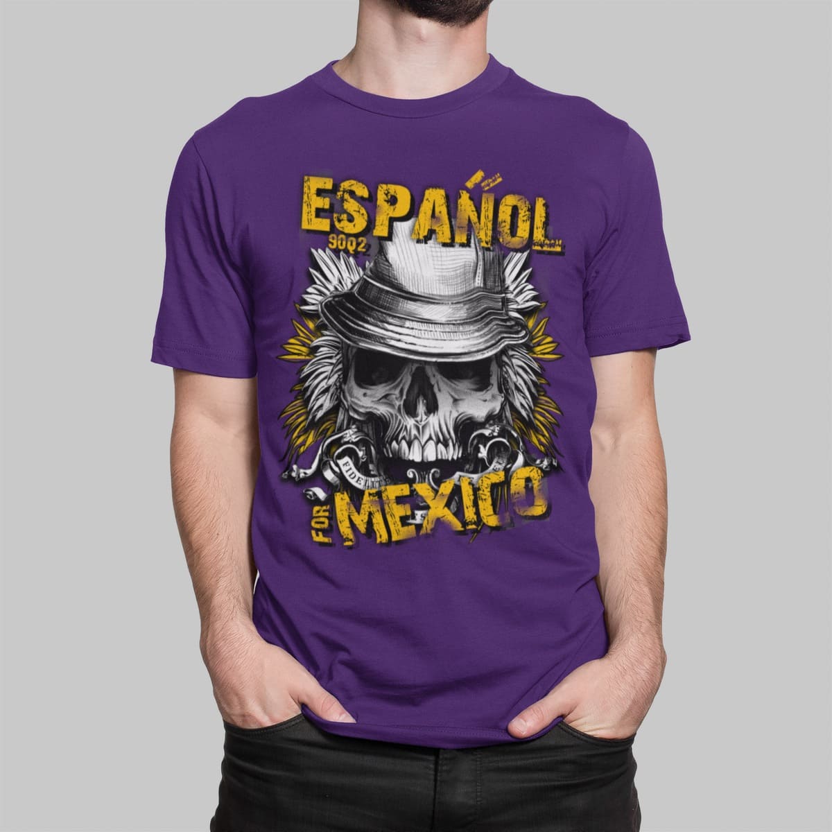 Μπλουζάκι με εκτύπωση , Espanol (10050) - Dark Purple(712)