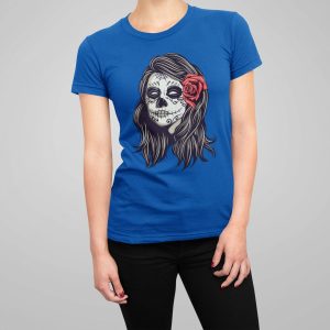 Μπλούζα με εκτύπωση , La cavalera catrina (10054) - Royal Blue (241)