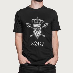 Μπλουζάκι με στάμπα, King (10059) - Black (309)