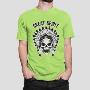 Μπλουζάκι με στάμπα, Great Spirit (10070) - Apple Green (280)