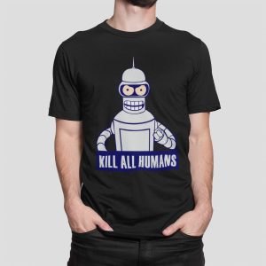 Mplouza me stampa , Kill All Humans (10079) - Black (309)