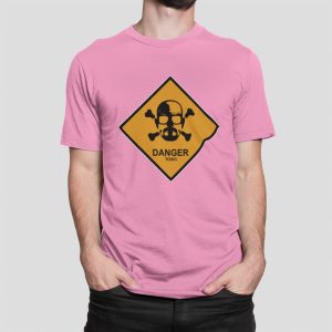 Μπλουζάκι με στάμπα, Danger Toxic (10081) - Orchid Pink (136)