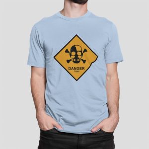 Μπλουζάκι με στάμπα, Danger Toxic (10081) - Sky Blue (220)