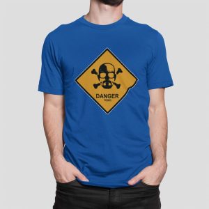 Μπλουζάκι με στάμπα, Danger Toxic (10081) - Royal Blue (241)