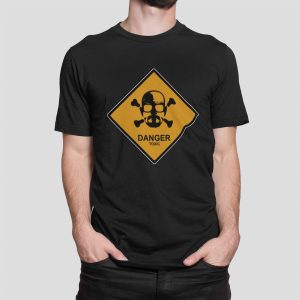 Μπλουζάκι με στάμπα, Danger Toxic (10081) - Black (309)