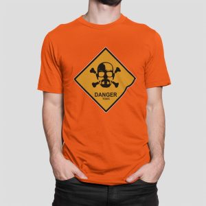 Μπλουζάκι με στάμπα, Danger Toxic (10081) - Orange (400)