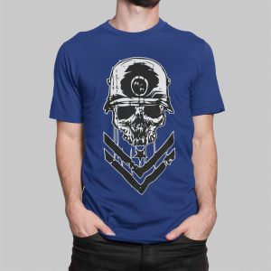 Μπλουζάκι με στάμπα , Death Soldier (10083)- Royal Blue (241)