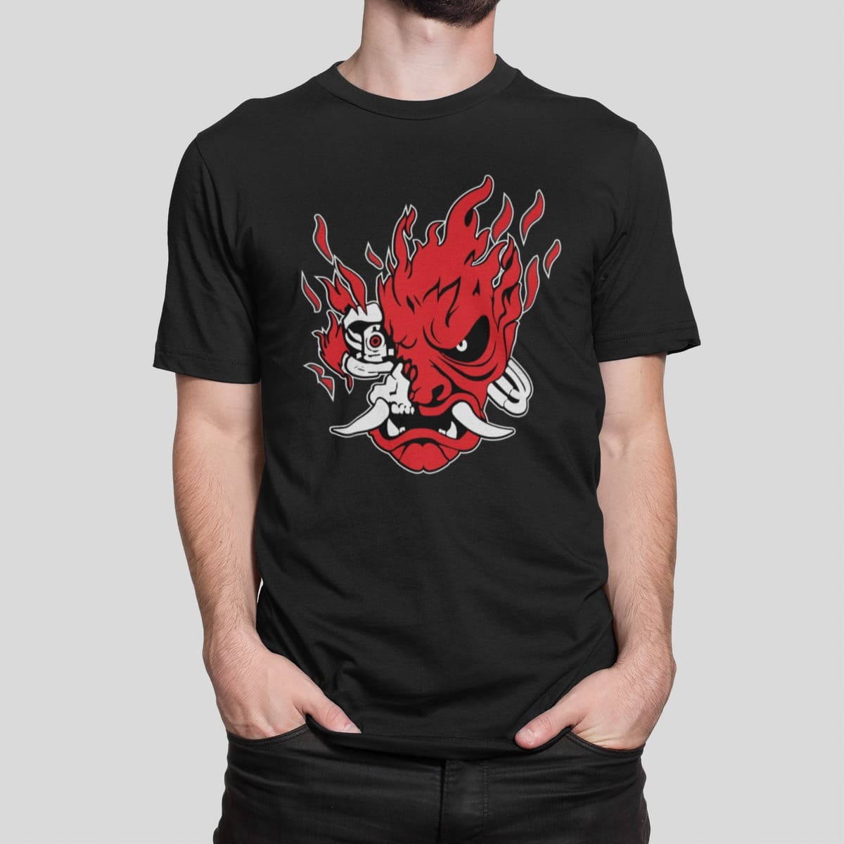 Μπλουζάκι με στάμπα, Dragon (10085) - Black (309)