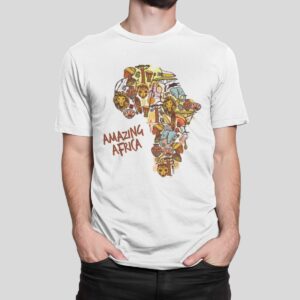 Στάμπα για μπλούζα, Amazing Africa (10092) - White (102)