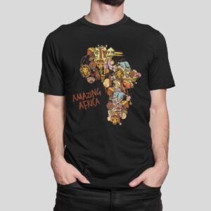 Στάμπα για μπλούζα, Amazing Africa (10092) - Black (309)