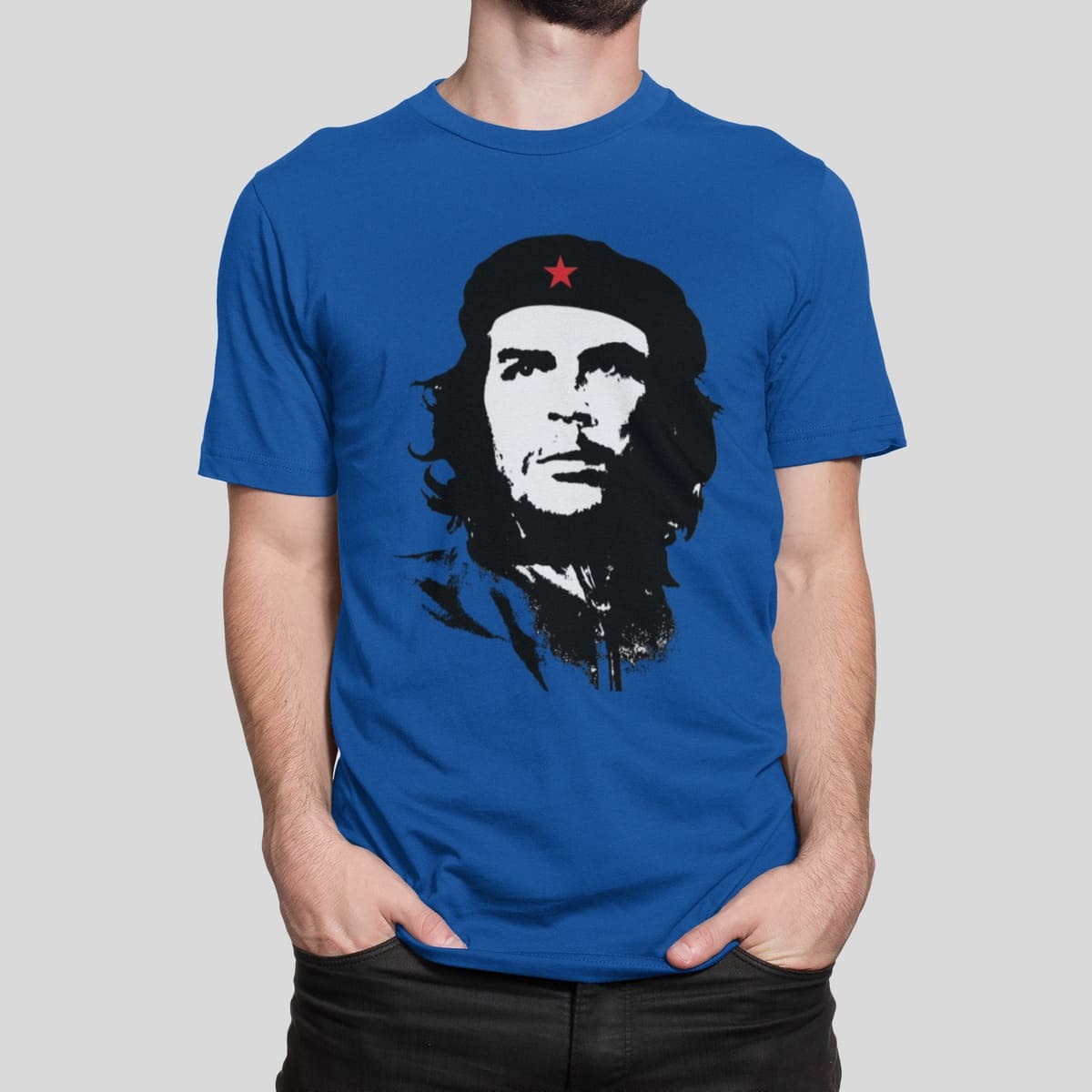 Στάμπα για μπλούζα, Che Guevara (10093) - Royal Blue (241)