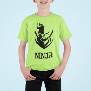 Μπλουζάκι με στάμπα, Ninja (10107) - Apple Green (280)