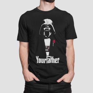 T-shirt me stamba , Your Father (10135) - Black (309)