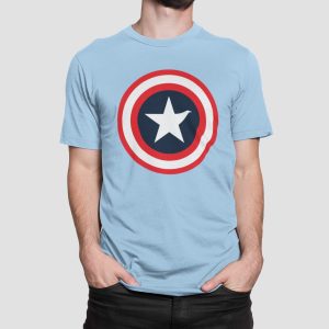 Μπλούζα με στάμπα , Captain America (10140) - Sky Blue (220)