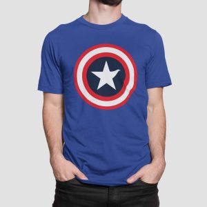 Μπλούζα με στάμπα , Captain America (10140) - Royal Blue (241)