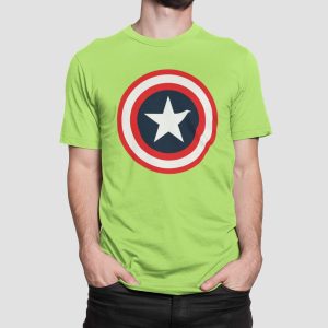 Μπλούζα με στάμπα , Captain America (10140) - Apple Green (280)