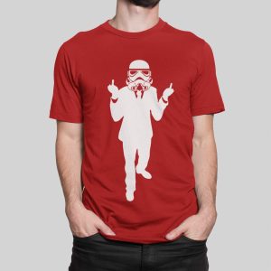 Μπλουζάκι με στάμπα, Stormtrooper Rude (10145) - Red (145)