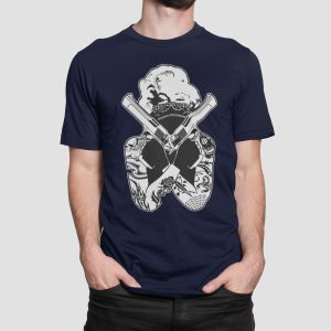 T-shirt print , Merilyn Monroe (10146) - French Navy (319)