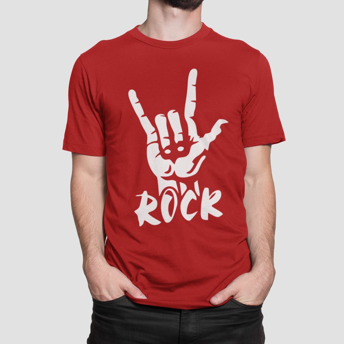 Μπλoύζα με στάμπα, Rock (10149) - Red (145)