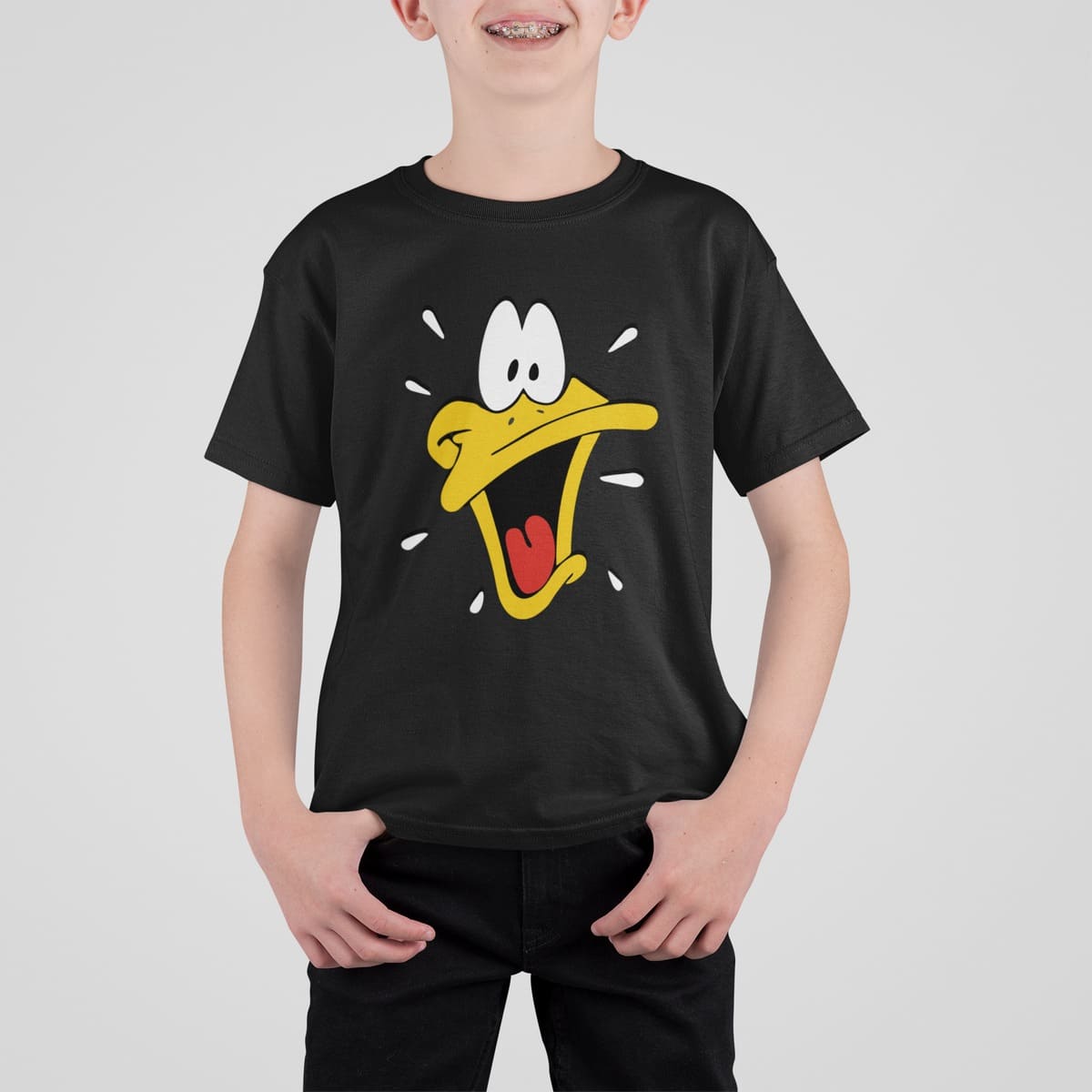 Μπλoύζα με στάμπα,Daffy Duck_kids (10151) - Black (309)