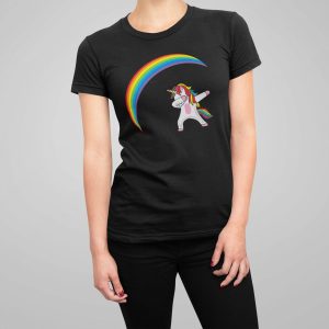 Μπλούζα με στάμπα , Unicorn omg (10173) - Black (309)