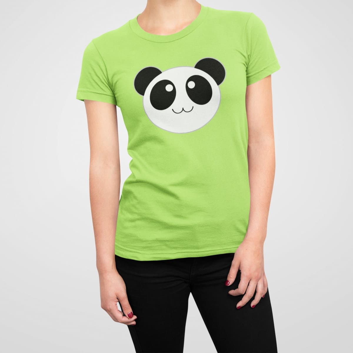 Μπλουζάκι με εκτύπωση , Panda (10180) - Apple Green (280)