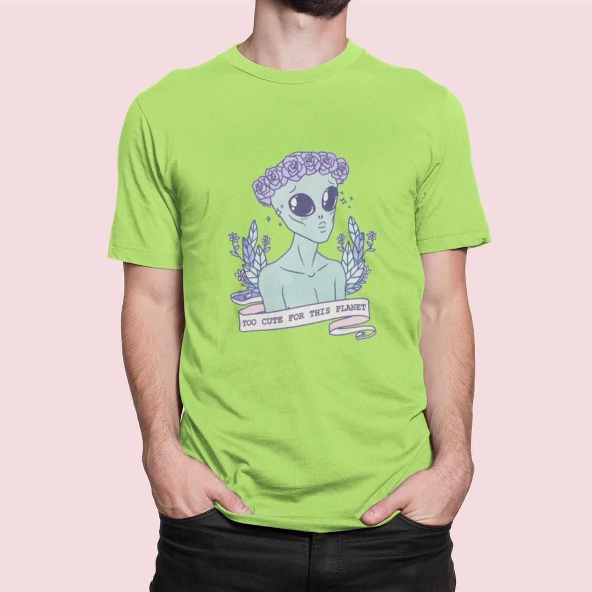 Too cute for this planet (10185) - Apple Green 280