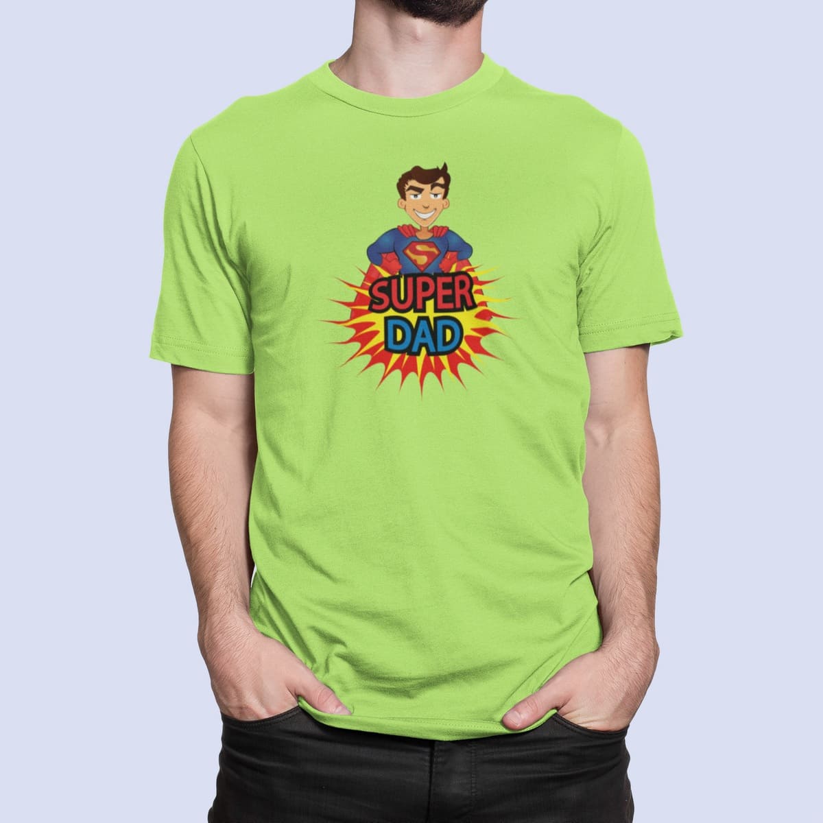 Στάμπα για μπλούζες Superdad (10226) - Apple Green (280)