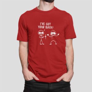 Στάμπα για μπλούζες I've got your back (10261) - Red (145)