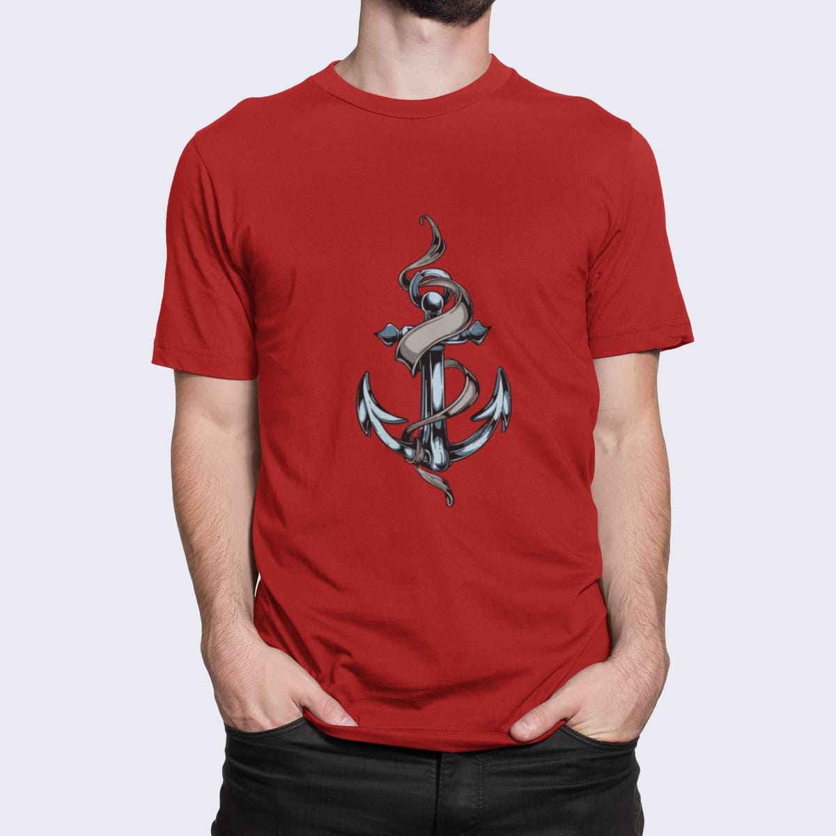 Στάμπα για μπλούζα, Anchor (10273) - Red (145)