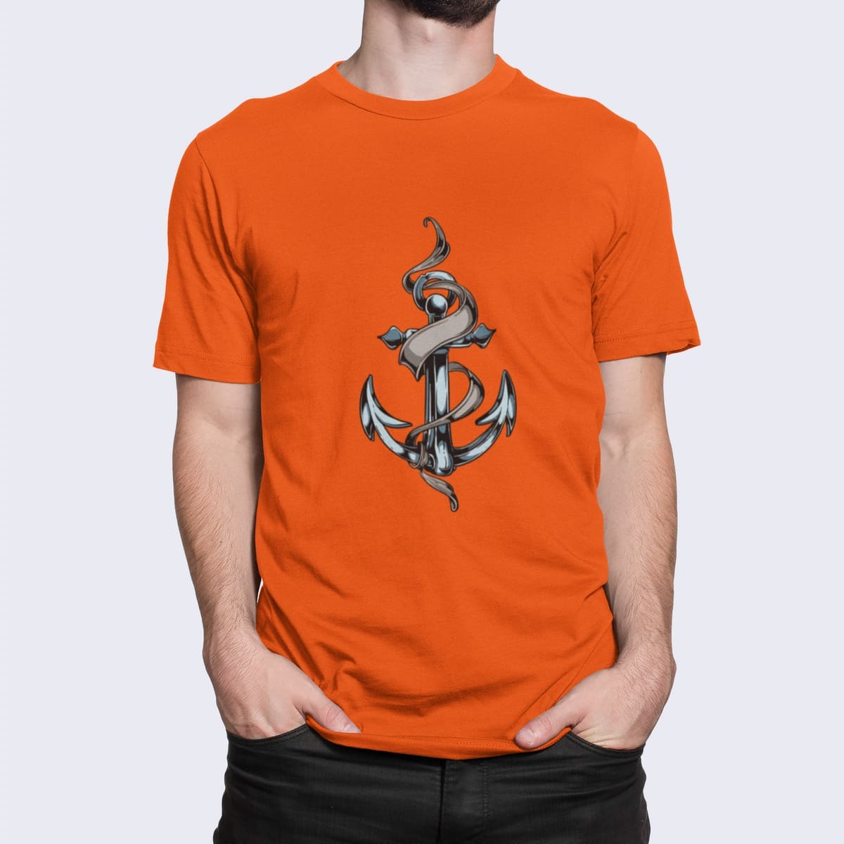 Στάμπα για μπλούζα, Anchor (10273) - Orange (400)