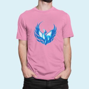 Στάμπα για μπλούζα, blue phoenix (10288) - Pink (136)