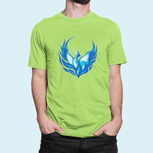 Στάμπα για μπλούζα, blue phoenix (10288) - Apple Green (280)