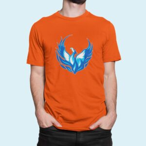 Στάμπα για μπλούζα, blue phoenix (10288) - Orange (400)