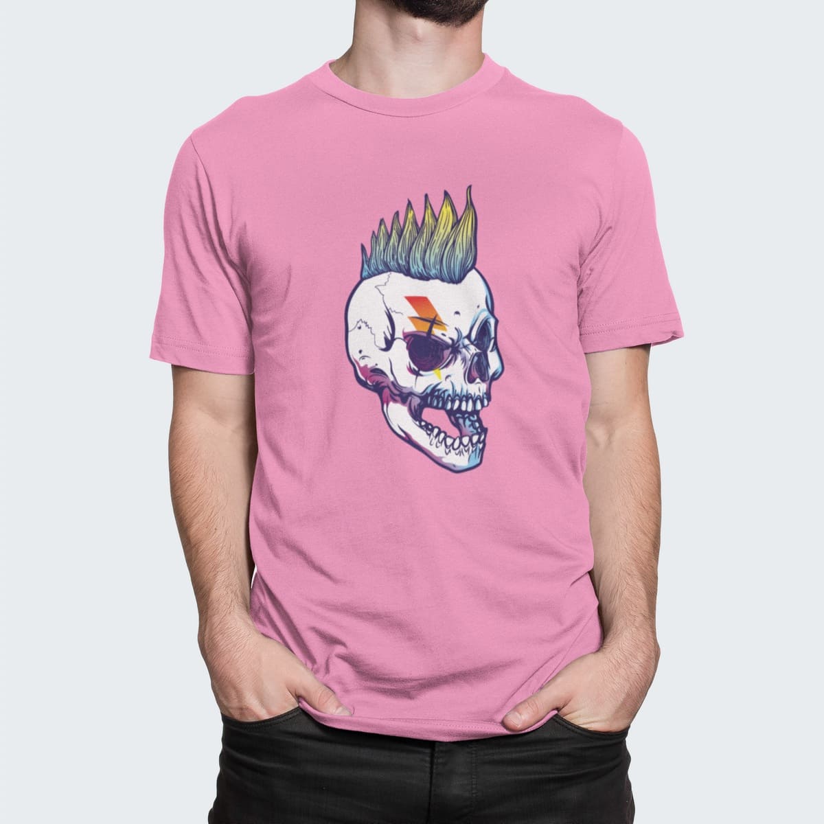 Στάμπα για μπλούζα, Mohawk (10297) - Pink (136)