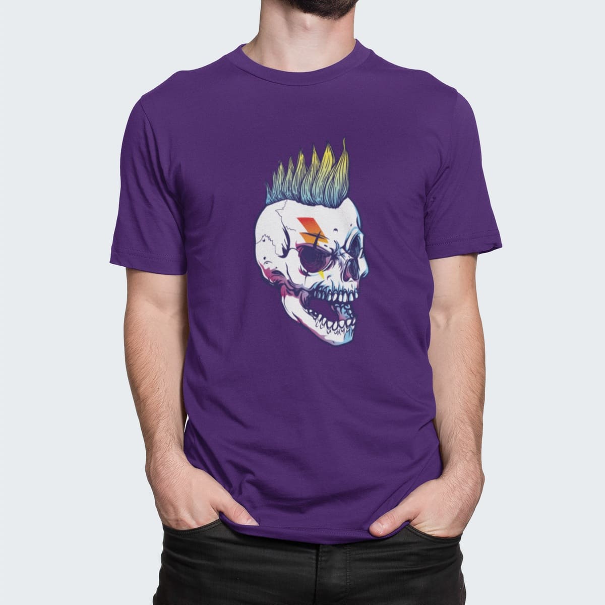 Στάμπα για μπλούζα, Mohawk (10297) - Dark Purple (712)