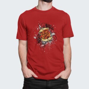 Στάμπα για μπλούζα, Rose (10300) - Red (145)