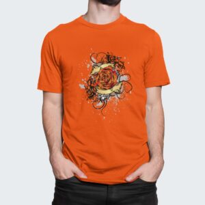 Στάμπα για μπλούζα, Rose (10300) - Orange (400)