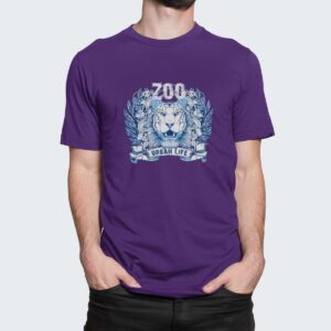 Στάμπα για μπλούζα, Urban Life Lion (10306) - Dark Purple (712)