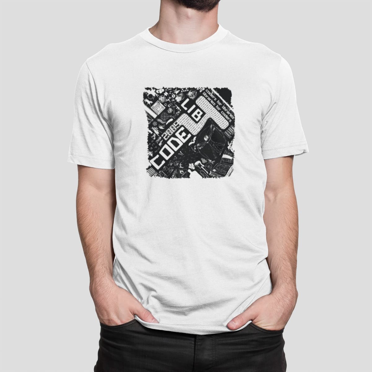 Στάμπα για μπλούζα, code (10311) - White (102)