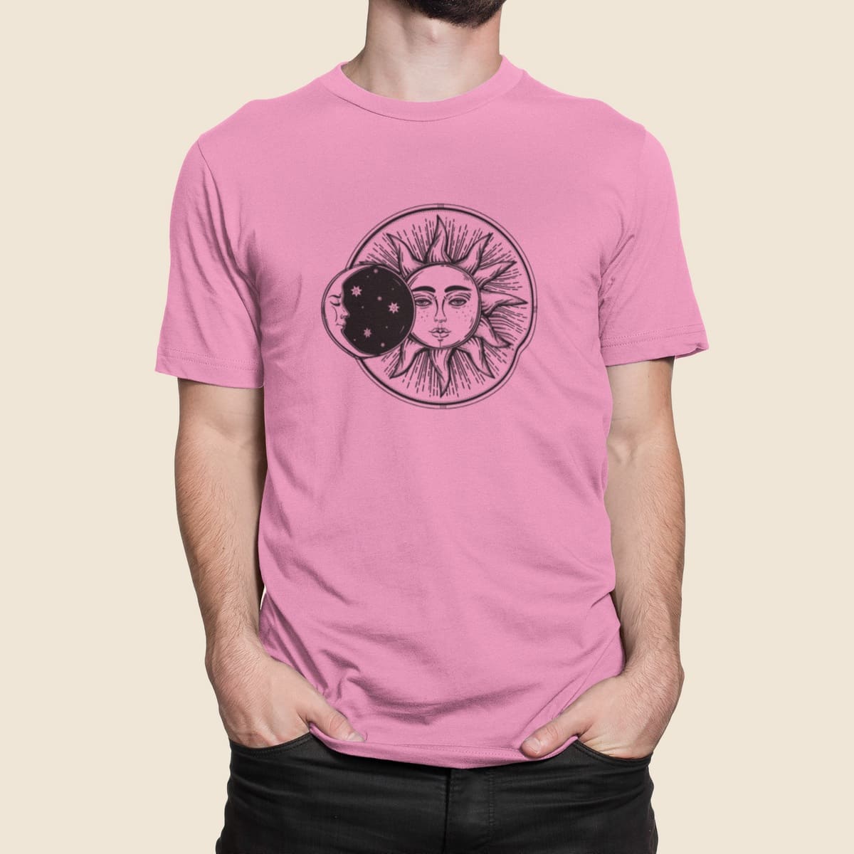 Στάμπα για μπλούζα, Solar Eclipse (10326) - Pink (136)