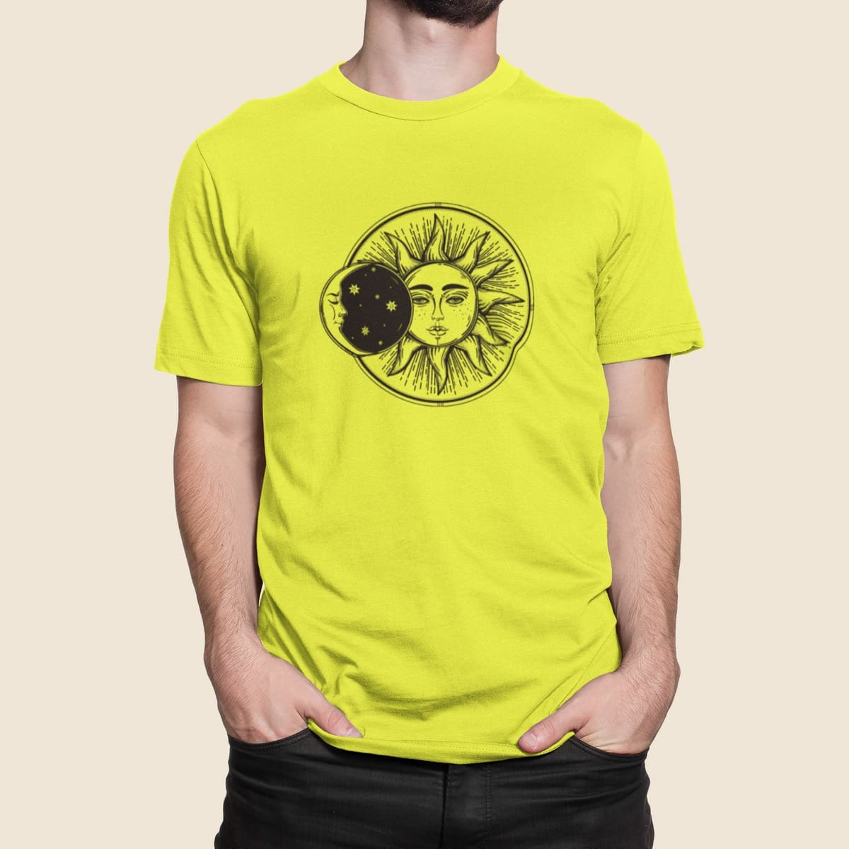 Στάμπα για μπλούζα, Solar Eclipse (10326) - Lemon (302)