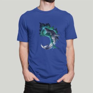 Στάμπα για μπλούζα, blue whale (10340) - Royal Blue (241)