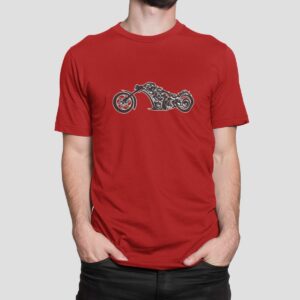 Στάμπα για μπλούζα, Motorcycle (10354) - Red (145)