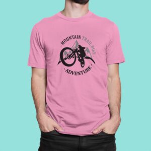 Στάμπα για μπλούζα, Mountain bike trail adventure (10358) - Pink (136)