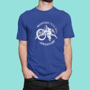 Στάμπα για μπλούζα, Mountain bike trail adventure (10358) - Royal Blue (241)