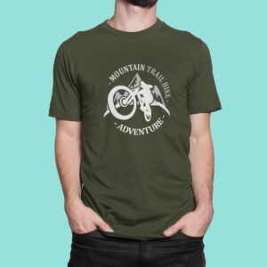 Στάμπα για μπλούζα, Mountain bike trail adventure (10358) - Army (269)