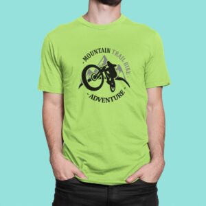 Στάμπα για μπλούζα, Mountain bike trail adventure (10358) - Apple Green (280)